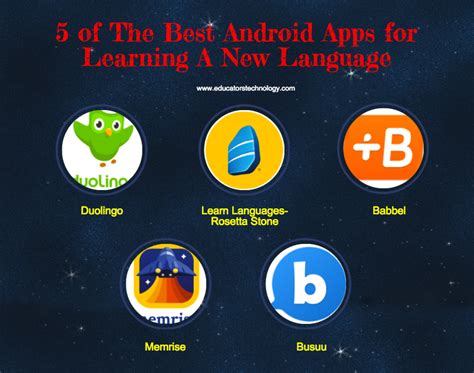 This app also has a provision for uploading and storing videos, images, and other things you might want to access from. 5 of The Best Android Apps for Learning A New Language ...