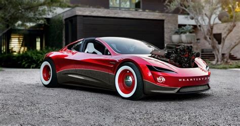 Tesla Roadster Gets ‘integrated Ls Engine For Stunning Hot Rod Makeover