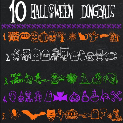 Favorite Halloween Dingbats Endlessly Inspired