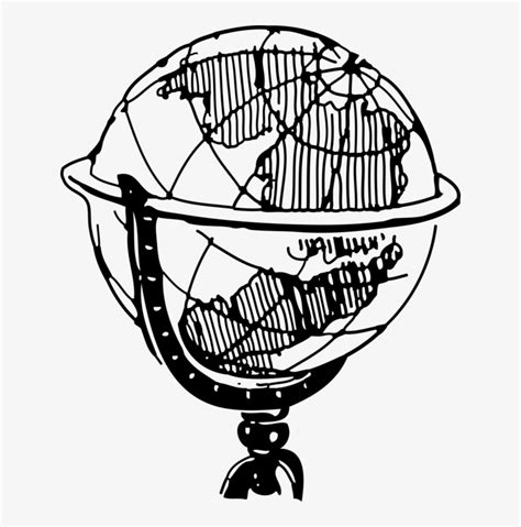 World Map History Black And White Drawing - World History Clip Art
