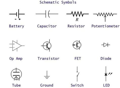 List Of Schematic Symbols For Those Of You Who May Be Interested