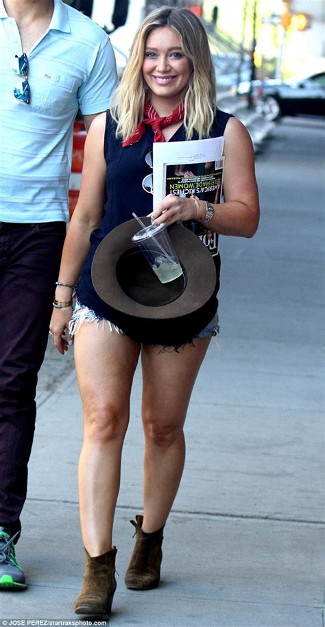 Hilary Duff Shows Off Her Toned Legs On The Set Of Younger In New York