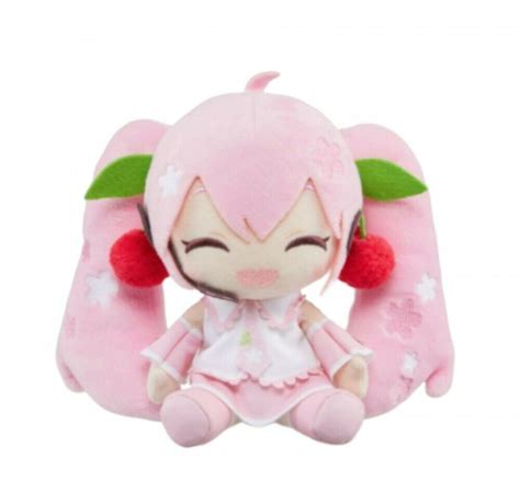 Sakura Miku Plush Doll 2020 Ver Cherry Blossoms Pink Outfit Smiling