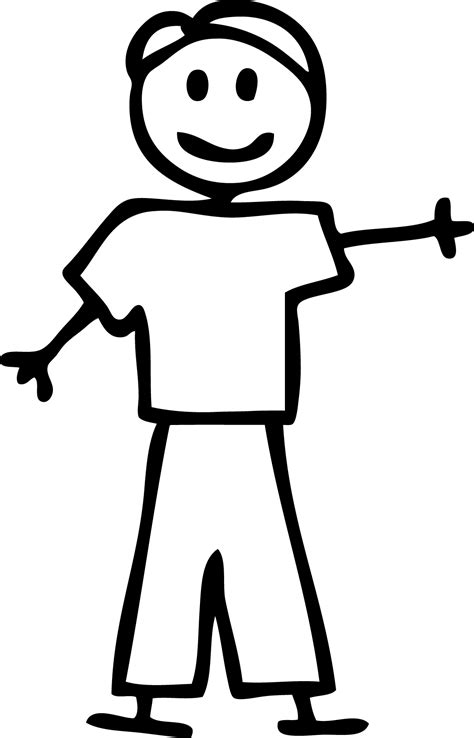 Stick People Dad Clipart Black And White 20 Free Cliparts