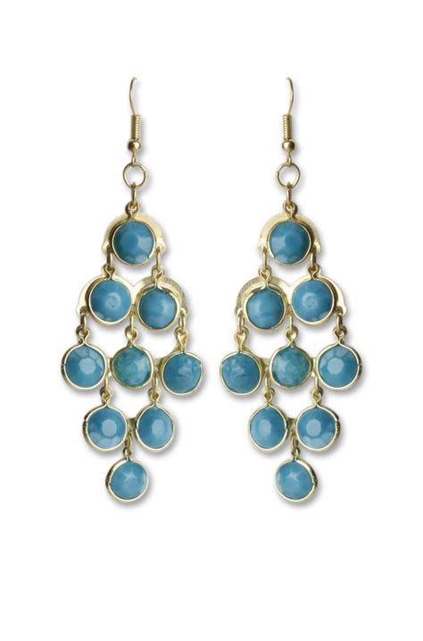 Turquoise Chandelier Earrings Juvalia In Drop Earrings
