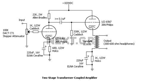Tube Headphone Amplifier Circuit Diagram