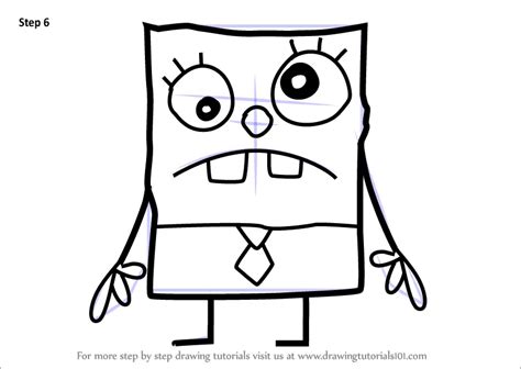 Step By Step How To Draw Doodlebob From Spongebob Squarepants