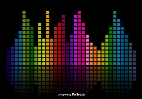 Colorful Music Sound Bars Equalizer Vector Background 107296 Vector Art