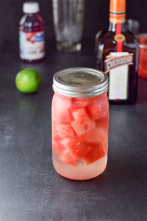 Watermelon Infused Vodka Homemade Deliciousness Dishes Delish