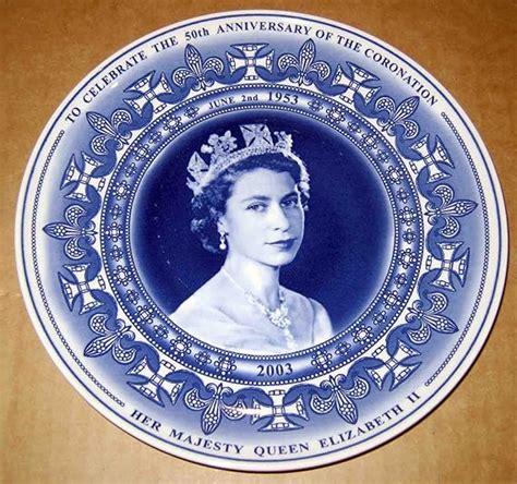 WEDGWOOD FOR DAILY MAIL H M QUEEN ELIZABETH II 50th ANNIVERSARY