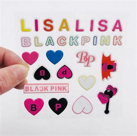 1 Pcs Novelty Kpop Blackpink Decal Stickers Jisoo Jennie Rose Lisa
