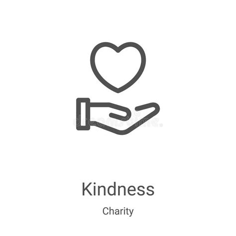 Kindness Icon Vector From Charity Collection Thin Line Kindness