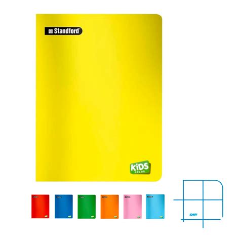 Cuaderno Cuadriculado Inicial 1x1 Kids Color Standford