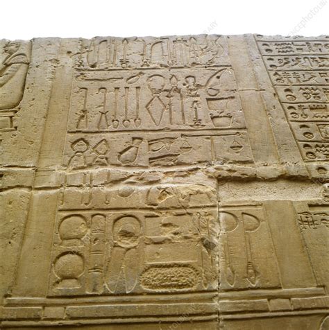 Medical Hieroglyphics Ancient Egypt Stock Image E905 0160 Science Photo Library