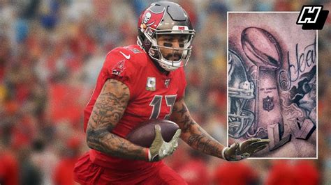Mike Evans Gets Lombardi Tattoo After Super Bowl Lv Win Youtube