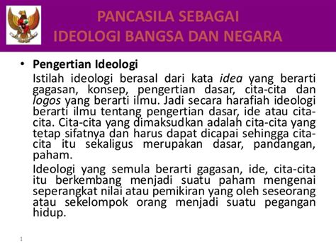 Arti Pancasila Sebagai Ideologi Negara Dan Dasar Negara Indonesia