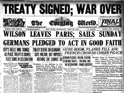 World War I Is It Right To Blame The Treaty Of Versailles For The Rise