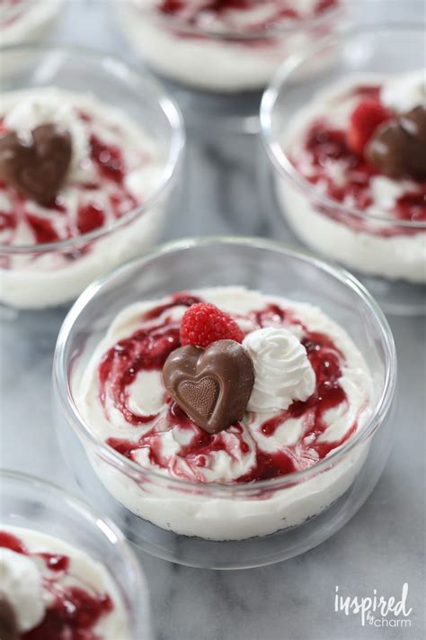 White chocolate raspberry cheesecake recipe. No-Bake Chocolate Raspberry Cheesecakes