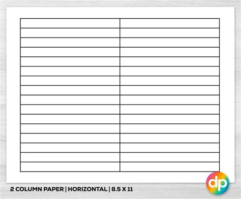 Printable Blank Forms Columns Fillable Form 2024