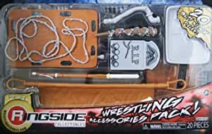 Jakks Exclusive Piece Hardcore Weapons Wrestling Accessories Pack For Use With Wwe Tna