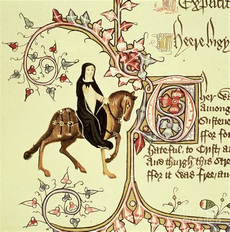 The Prioress Detail From The Canterbury Tales By Geoffrey Chaucer