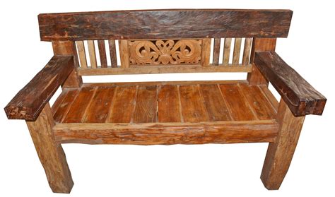 A Stunning Hand Carved Teak Wood Bench For Your Outdoor Patio Or Terrace Teak Patio Furniture