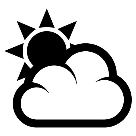 Sun Behind Large Cloud Emoji Clipart Free Download Transparent Png