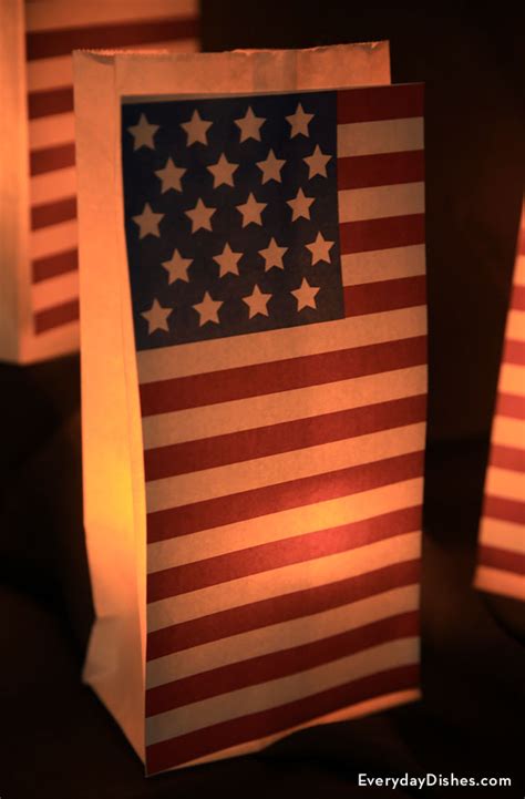 Printable Paper Lanterns For 4th Of July