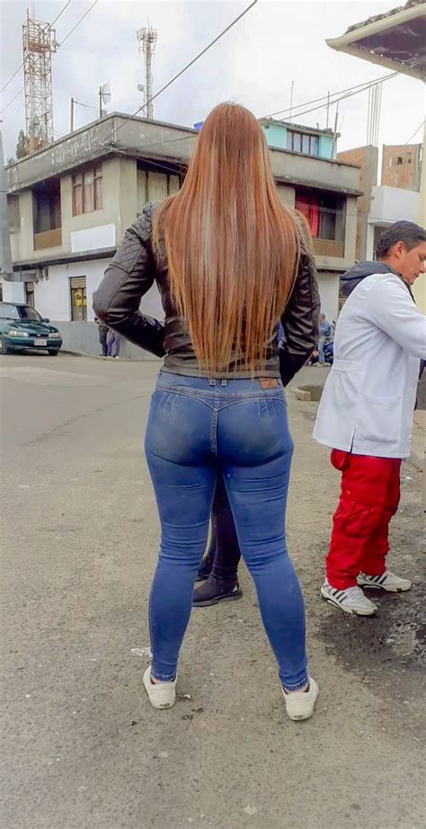 Sabrosa Chava Con Buenas Nalgas En Jeans Apretados Sin Bolsas Mujeres