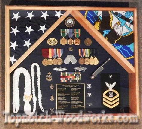 Us Navy Shadow Box By Topnotch Woodworks