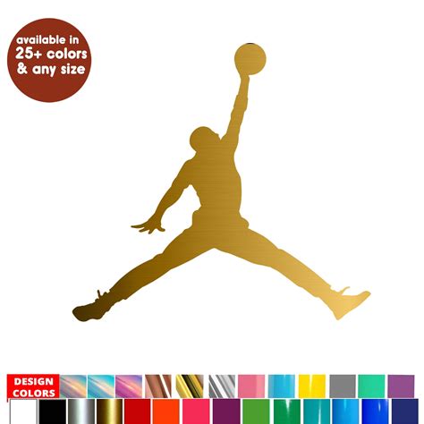 Jumpman Air Jordan Logo Decals Sticker For Tumbler Laptop Etsy Australia