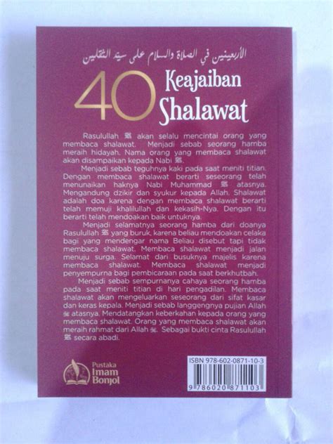 Buku 40 Keajaiban Shalawat Kunci Rahasia Shalawat Nabi