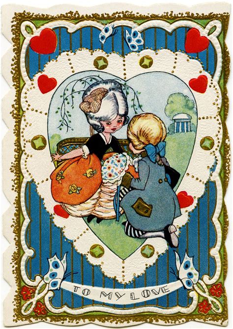 Free Vintage Valentine Victorian Valentine Printable Old