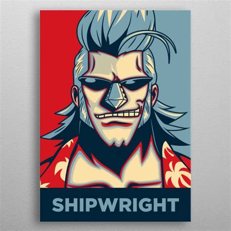 Franky The Shipwright Metal Poster Print Christopher Sanabria