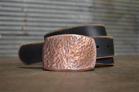 Hammered Copper Belt Buckle By Fosterweld