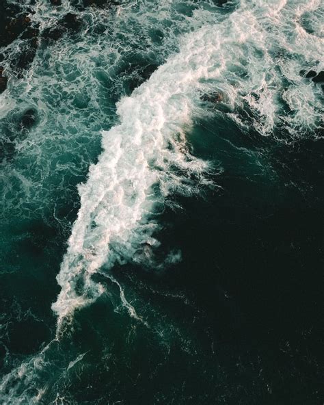 High Angle Photography Of Sea Wave Photo Free Ocean Image On Unsplash