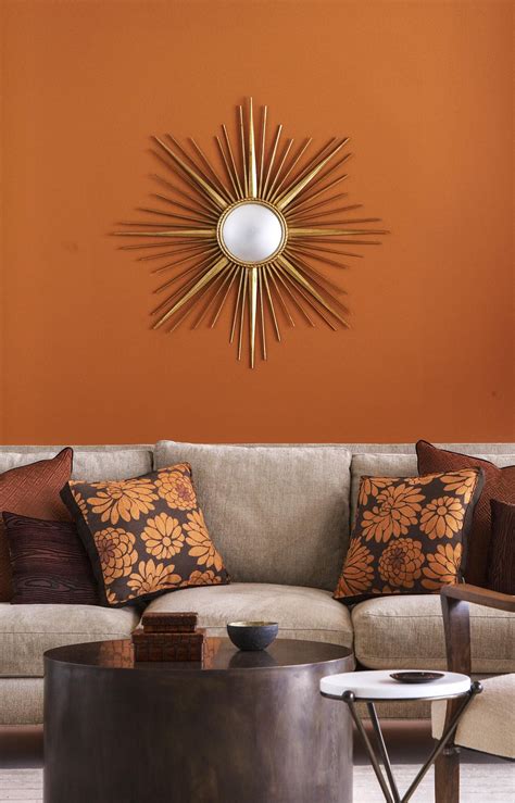 Paint color inspiration gallery | behr. Gray Living Rooms With Burnt Orange Accents - Zion Star