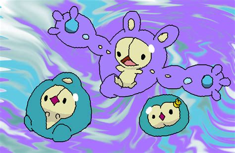 Shiny Reuniclus Duosion And Solosis By Magickgoatee On Deviantart