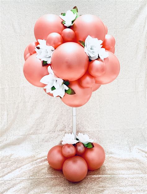 Organic Balloon Centerpiece Balloons Wedding Centerpieces Diy
