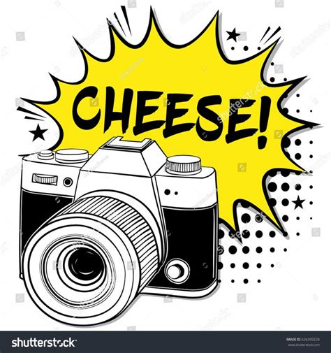 Pop art camera. Cheese! Pop art retro vector. #Ad , # ...