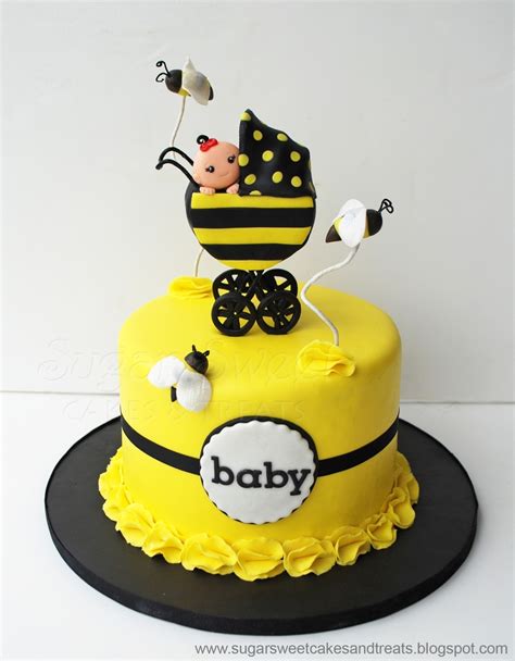 I made this honey bee cake for a baby shower! Bumble Bee Baby Shower Cake - CakeCentral.com