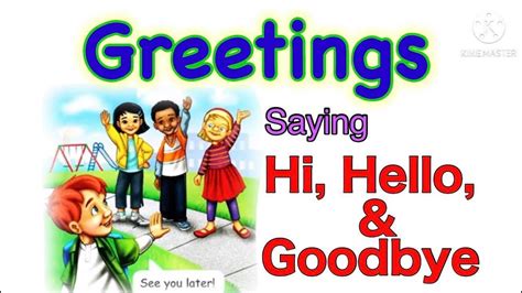 Greetings Saying Hi Hello And Goodbye Grade 2 Lesson 1 In English