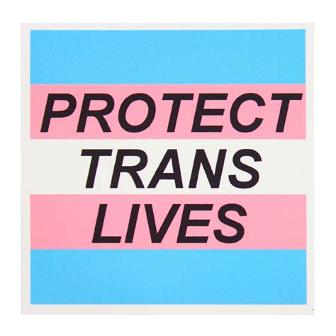 Protect Trans Lives Vinyl Sticker Uk
