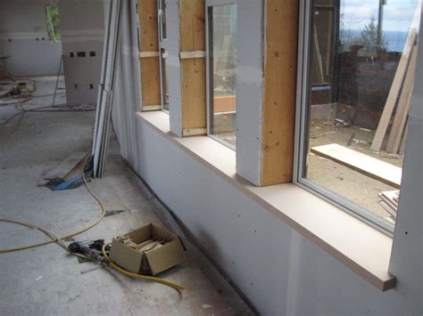 I usually use the hammer method. Image result for drywall a window | Wood window sill ...