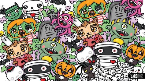 Doodle art and bullet journals go hand in hand. Kawaii Graffiti - Halloween Doodle #2 - Speed Drawings by ...