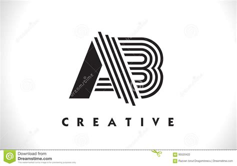 AB Logo. Letter Design Vector. Vector Illustration | CartoonDealer.com