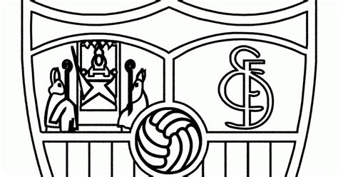 Gambar Mewarnai Logo Klub Klub Sepak Bola Spanyol Contoh Anak Paud