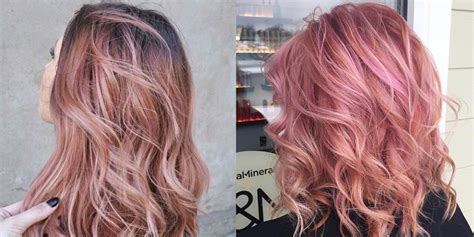 Rose gold hair for brunettes. Rose Gold Hair Is The Latest Hair Color Trend To Try