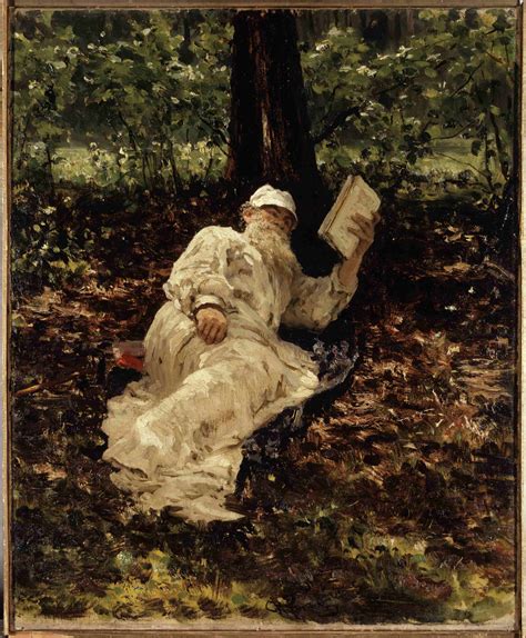 Ilya Repin Portrait Of Leo Tolstoy Oil Painting Reproduction