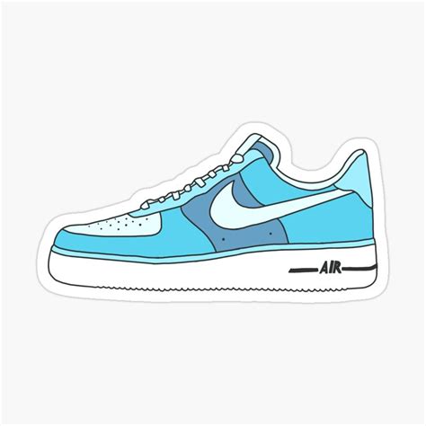 Af1 Pastel Blue Sticker By Cassidiiaa In 2021 Cute Laptop Stickers